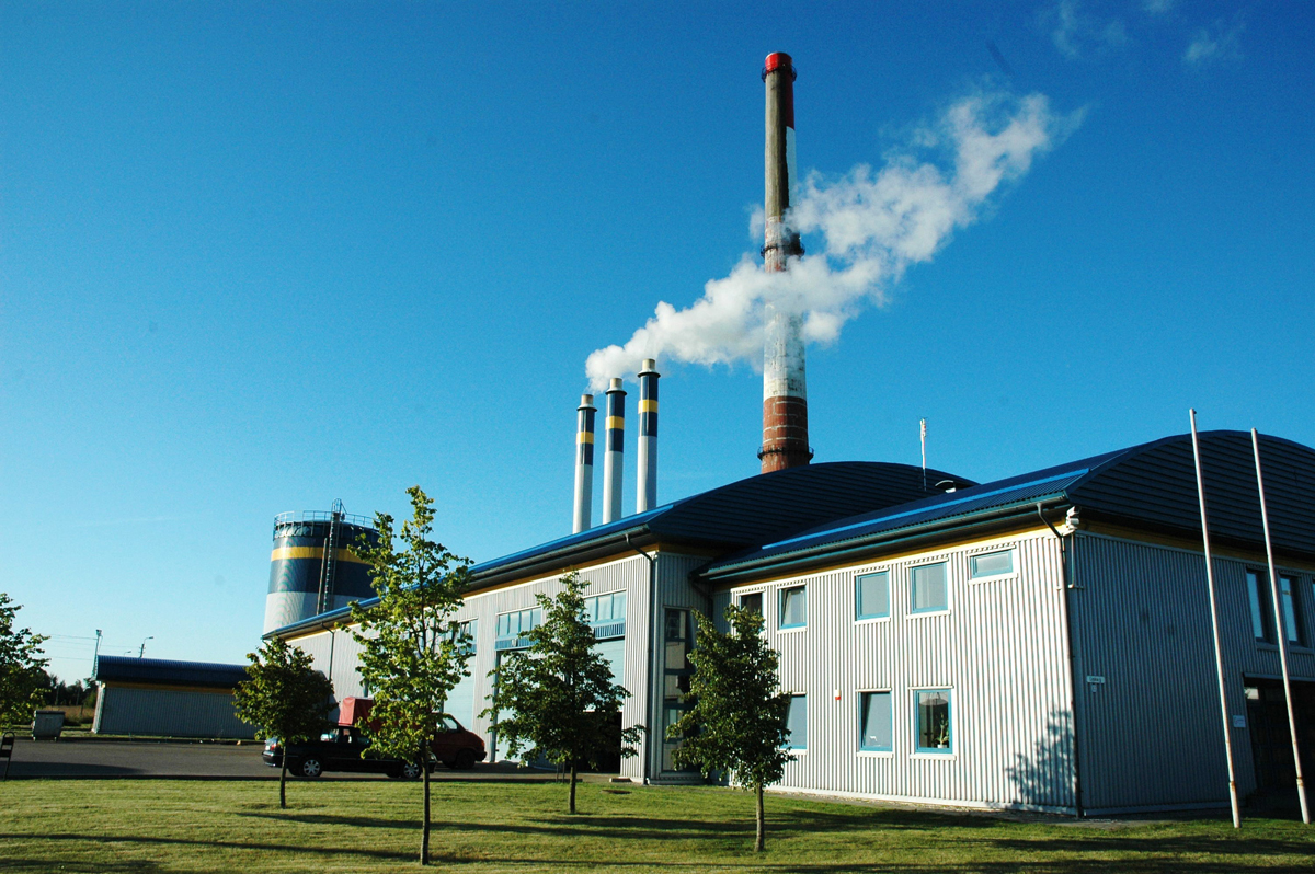 JSC Geoterma plant: A look from face side, Klaipeda/Lithuania